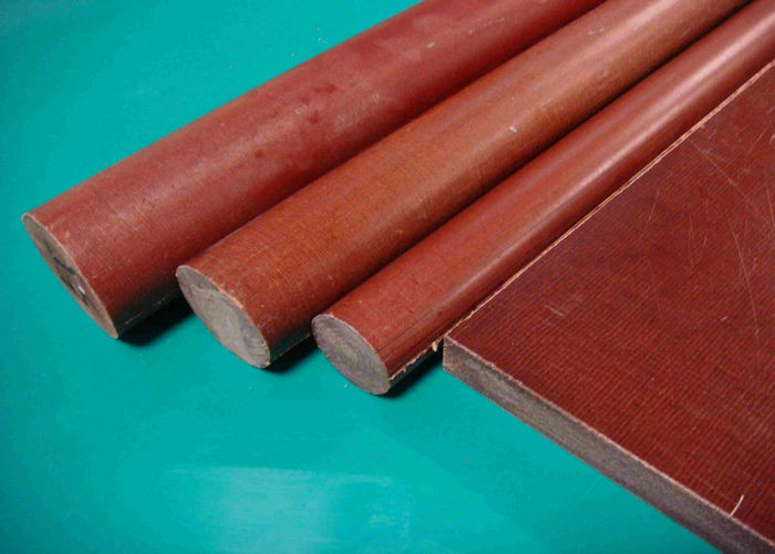 Good Insulation Cotton / Paper Phenolic Rod 10-200mm OD 1-3m Length