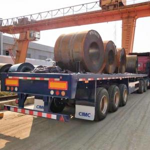 China 3 Axle Air Suspension 45Ft 60T Flatbed Semi Trailer on sale