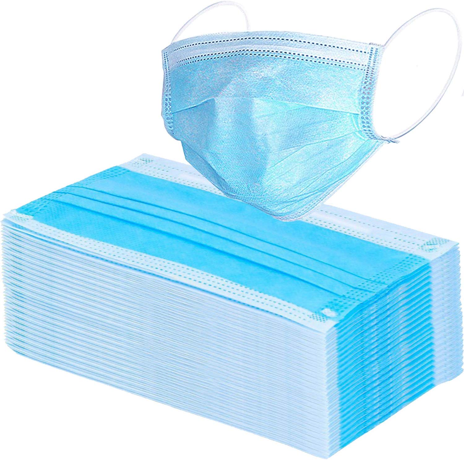 High Filtration 3 Ply Face Mask Latex Free Eco Friendly Food Processing Use