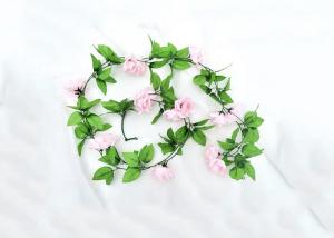 Wholesale Decorative Light Pink Silk Cloth Artificial Roses Garlands from china suppliers