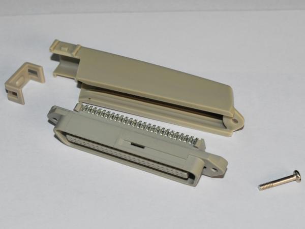 90 degree Plastic hood Connector, Champ Centronic Solder 50 Pin Male Connectors