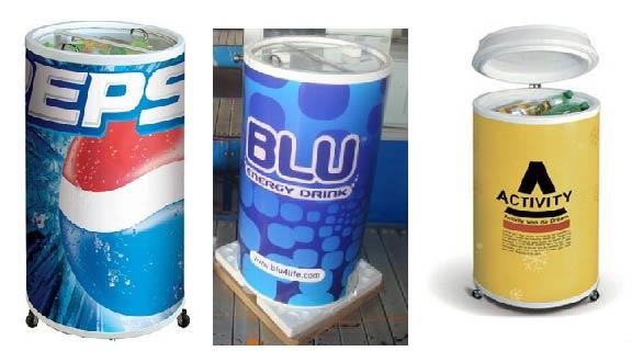 Can Cooler Beverage Showcase Fridge Display Commercial Refrigerator 40-60 Liter