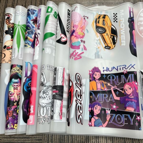 Machine Washable High Stretch Custom DTF Transfer Stickers with Customizable Designs for Heat Transfer Printing