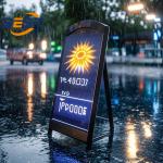 P2.5 Pixel Portable LED Signage All-Weather Metal Frame 4500Nits Brightness 10H