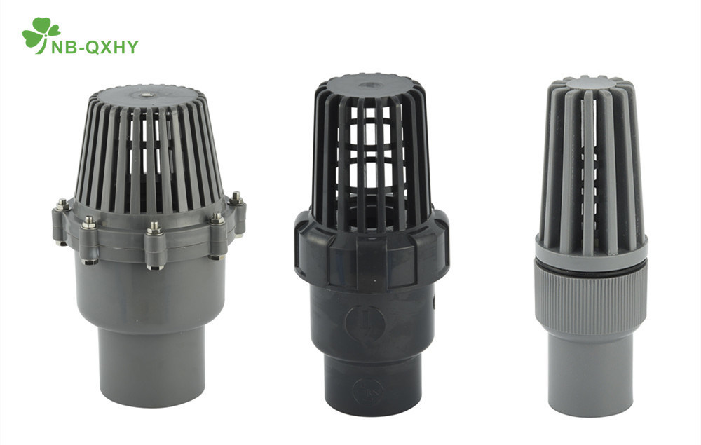 Plumbing Material Plastic PVC Foot Valve for Water Pump with Socket and Threaded