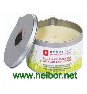 China Food Grade Massage Candle Tins with pouring spout with custom label on sale