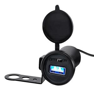 Wholesale Rear Mirror Motorcycle Cell Phone Charger , 5V 2.5A Motorcycle Usb Port from china suppliers