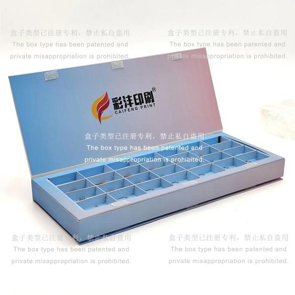 Two Sided Slotted Customized Design Chocolate Packaging Gift Paper Sweet Boxes