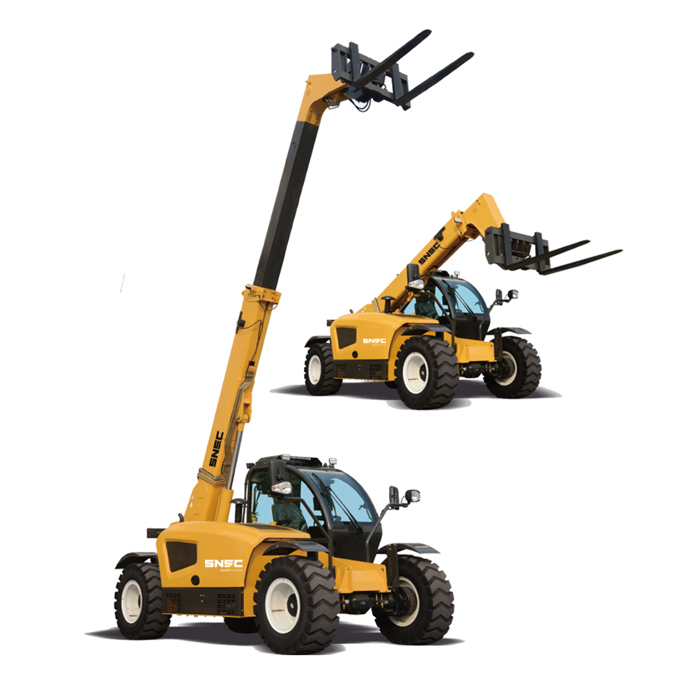 SNSC 4 Ton Telehandler Telescopic Forklift With 4x4 Driving Wheels And Yuchai Engine