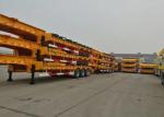 70 Ton 3 Axles Gooseneck Lowboy Semi Trailer For Heavy Duty Vehicles Delivery