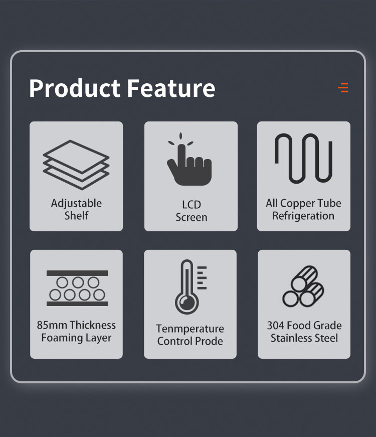 Rapid Upright Commercial Chiller And Freezer Deep Freezer Kitchen Blast Chiller