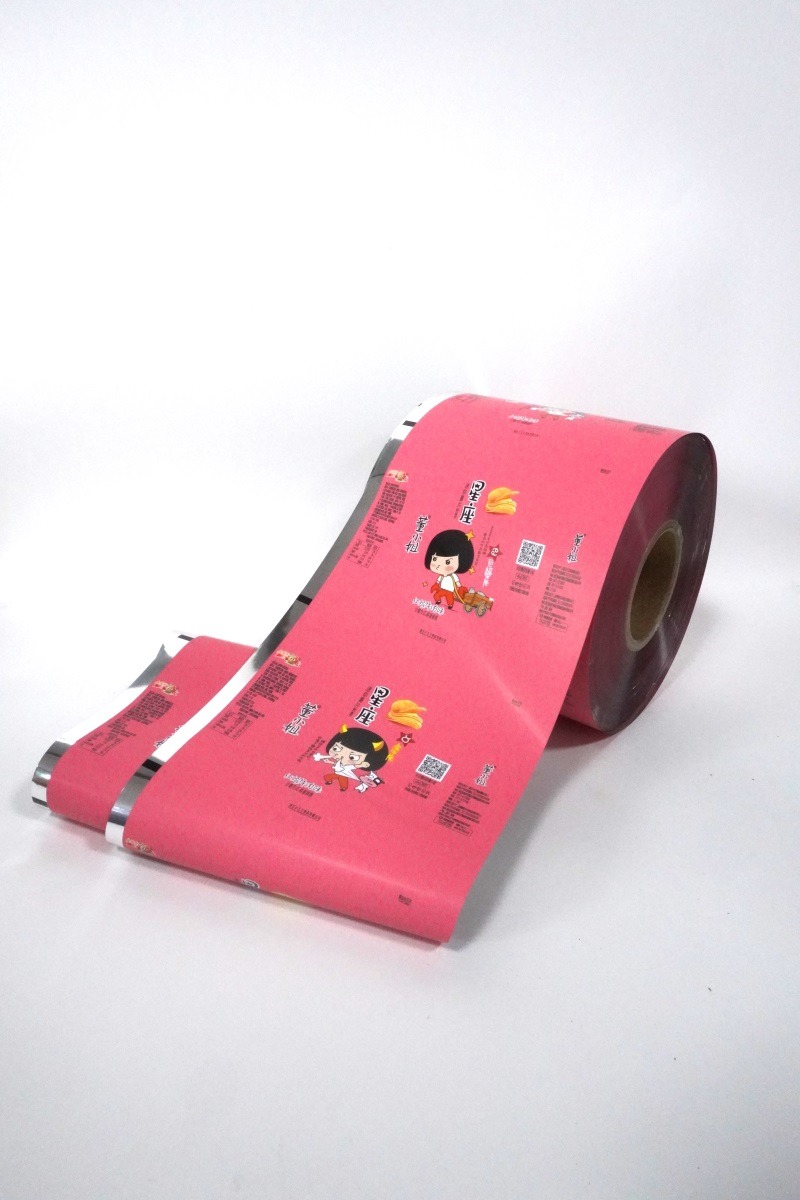 Safety Film Laminated PET/VMPET/PE Plastic Food/Snacks/Nuts Packaging Plastic Film Roll