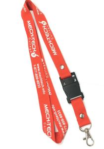 Wholesale Office Promtional Polyester Custom Id Lanyards , White Logo Id Card Holder Neck Strap from china suppliers