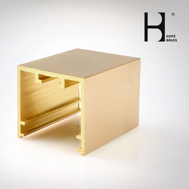 Anodizing Surface C3604 Brass Extrusion Profiles For Furniture