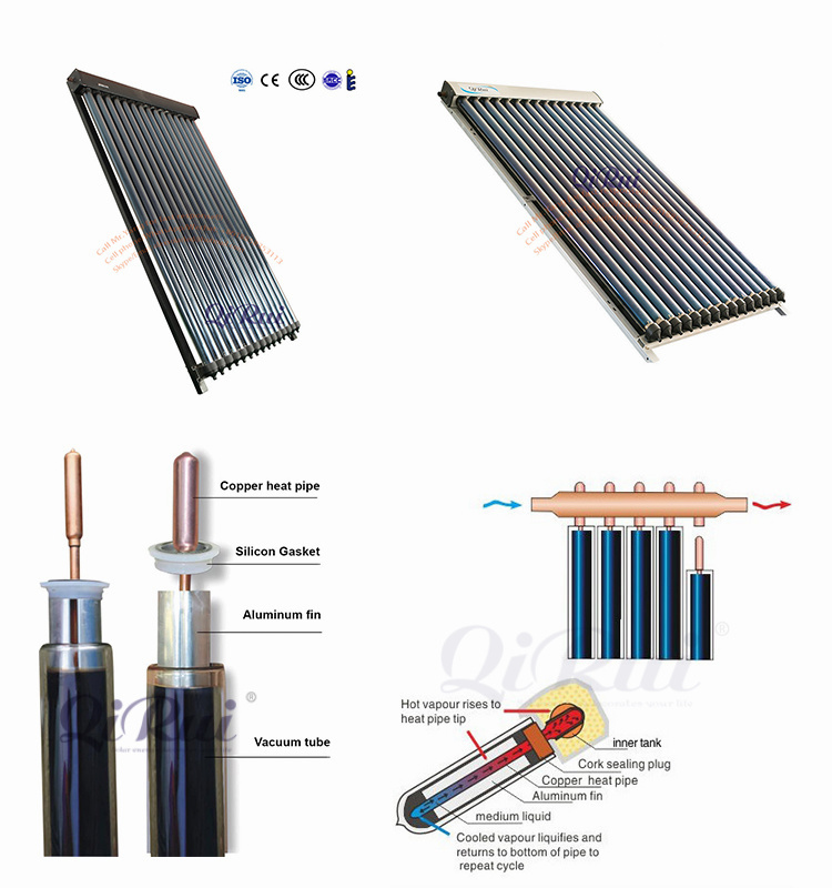 Pitched Roof Evacuated Tube Solar Thermal Collector Vacuum Tube Heat Pipe Solar Collector for Solar Water Heating