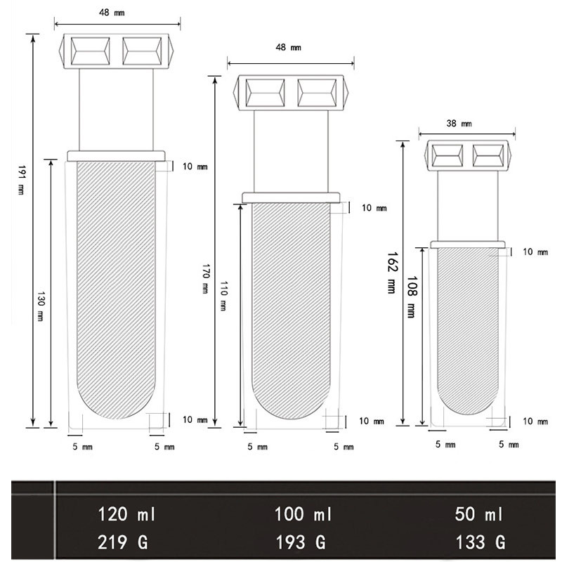 120ml Essential Oil Gold Deluxe Cosmetic Glass Bottles