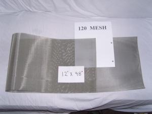 Wholesale Fine Stainless Steel 304 316 Wire Cloth, 120Mesh Plain Weave 0.0026&quot; Wire 48&quot; Wide from china suppliers