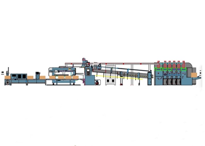 350 Pcs / Min Corrugated Box Printing Machine Servo Control Type Easy Operation
