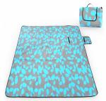 Portable Picnic Mat Outdoor Leisure Popular Fashion Blanket Black Blue