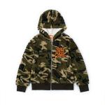 Camouflage Lightweight Kids Winter Parkas Coral Fleece Jacket Boys Tops