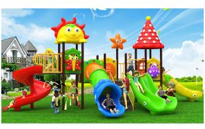 Wholesale Amusement Kids Preschool Play Equipment Outdoor Playground Plastic Slides from china suppliers