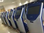 19 inch Floor Stand Queue Management System Touch Screen QMS Ticket Dispenser