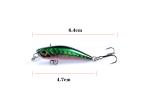 Submerged Minnow Fishing Lures Baits Warped Bass 4.7cm / 3.7g