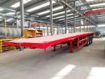 3 Axle 60 Ton Fuwa Flatbed Semi Trailer 20FT/40FT Container Cargo Transport