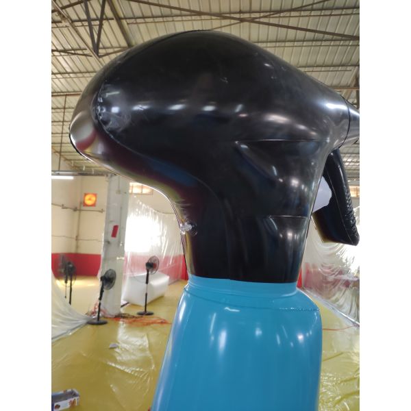 Custom Branded PVC Plastic Inflatable Spray Bottle for Trade Shows and Promotions