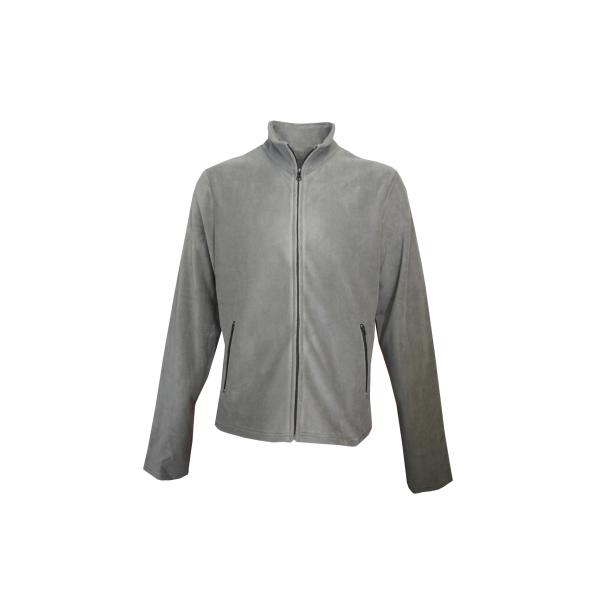 240 GSM 100% Polyester Polar Fleece Grey Men Fall And Winter Jacket