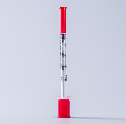 Plastic Sterile Medical Disposable Insulin Syringe With Needle 0.3ml