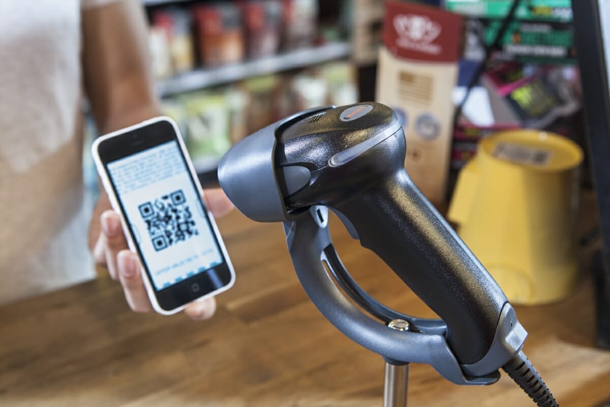 Handheld Blue tooth Wireless QR Code Barcode Scanner for Supermarket Store Pharmacy
