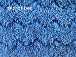 13*51cm Blue wave stripe twisted microfiber floor dust mop pad , dust mop heads