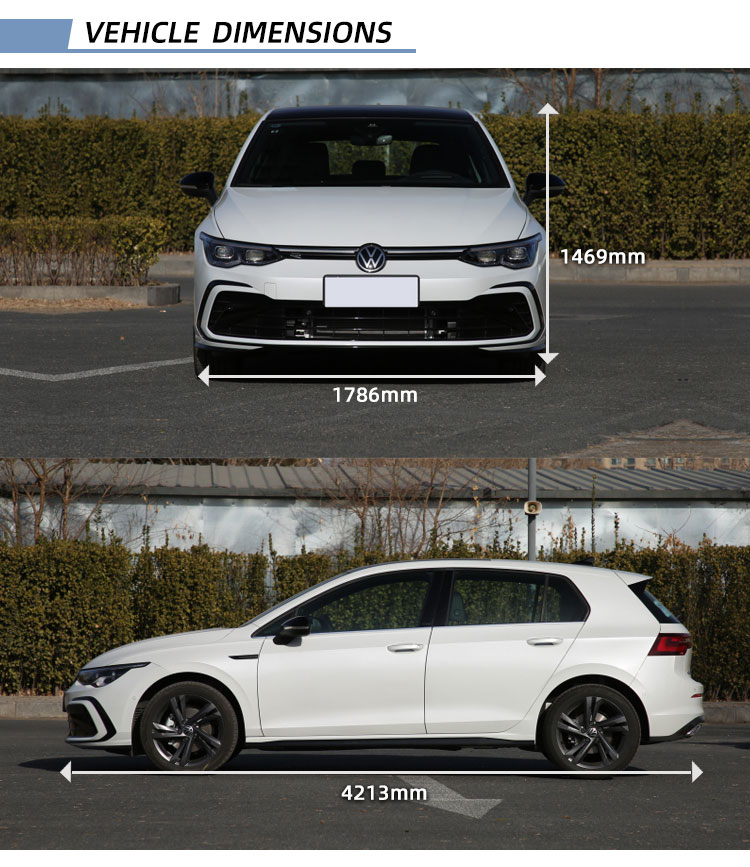 HOT Sales Cheap Cars for Sale Wholesales Made in China Golf 280TSI DSG R-Line 1.4T 06/2020 Blue Good Quality Used Car