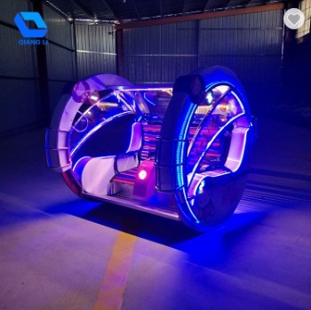 Indoor Amusement Leswing Car Plastic Decorations With 360 Degree Rotation