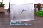 Fabric zipper professional vinyl slider bag pvc zipper bag, clothing packaging