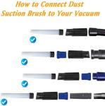 Dust Suction Brush Vacuum Cleaner Attachments Flexible Tiny Tubes Dirt Remover