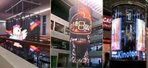 Wholesale P7.8mm RGB 3IN1 Transparent Glass Led Screen Advertising Display 1000cd from china suppliers