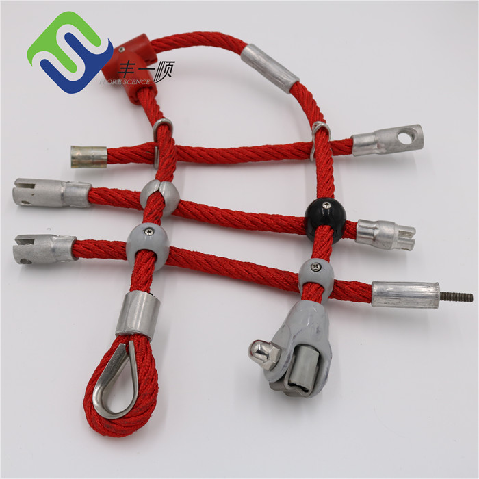 16mm 6 strand PET or PP outdoor combination playground rope for climbing net