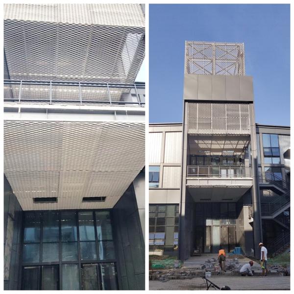 Facade Cladding PVDF Expanded Aluminum Mesh For Curtain Wall