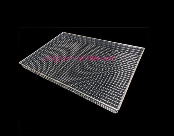 Stainless Steel 304 316 Ultrasonic Disinfection Wire Mesh Grill Food Tray Basket