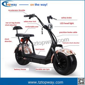 Wholesale 18x9.5 inch fat tyre with Brushless dc motor 1000w electric citycoco scooter from china suppliers