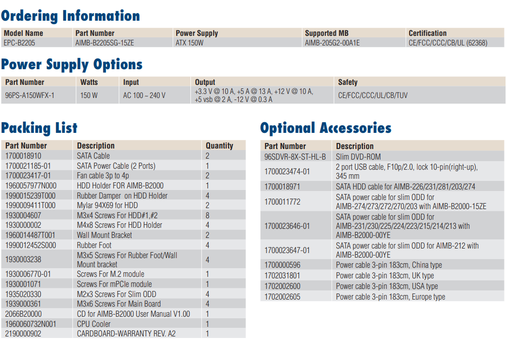 -Advantech- Embedded PCs EPC-B Series EPC-B5586-AC0E600 ,price favorable Ready to Ship