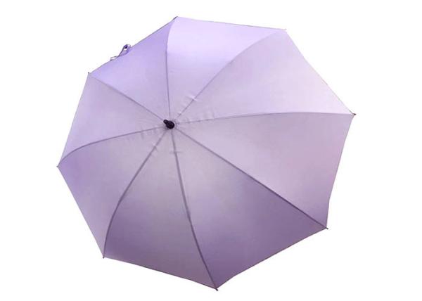 Automatic Long Shaft Purple Golf Umbrella , Windproof Golf Umbrellas 27 Inch 8