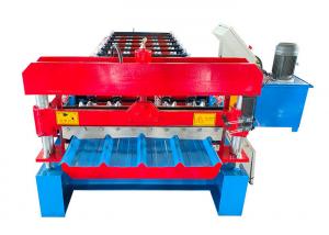 China Glazed Tile Ibr Stone Coated Roofing Sheet Roll Forming Machine 15-20m/min on sale