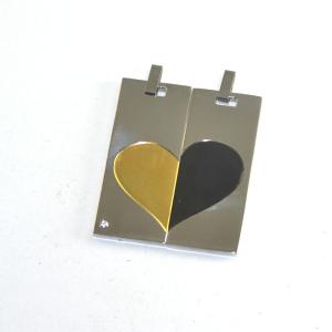 Wholesale New Fashion Valentines Holiday Lovers Couples Stainless Steel Necklace Pendants LPL34 from china suppliers