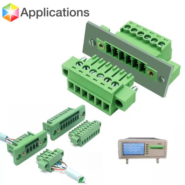 3.81mm pitch Feed Through Flange Screw Terminal Blocks Interlocking