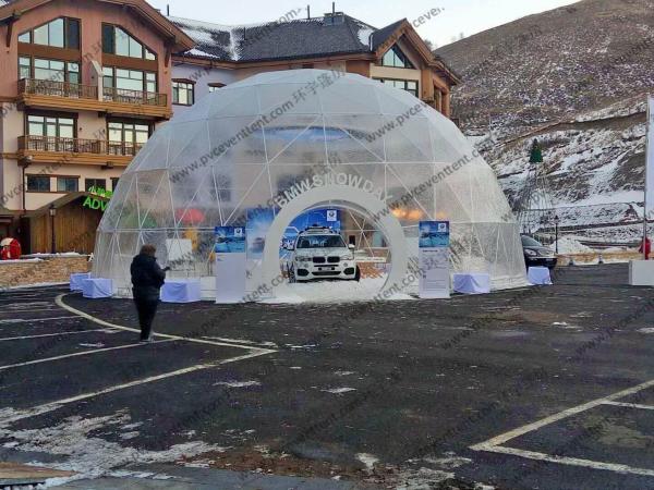 Luxury Waterproof Transparent Geodesic Dome Tents For Outdoor event / Show /
