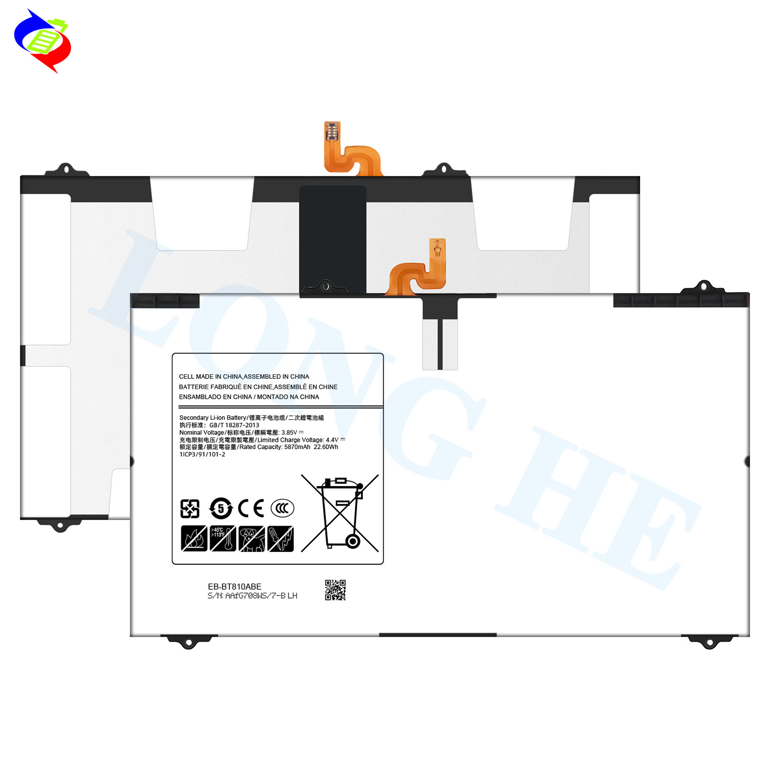 100% Brand New Tablet Battery for Samsung Galaxy Tab S2 9.7 SM-T810 T810 T813 T815 T817 T815C EB-BT810ABE