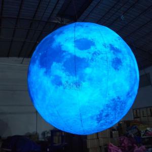 Wholesale Giant Advertising Inflatable Moon Model LED Moon Balloon For Decoration from china suppliers